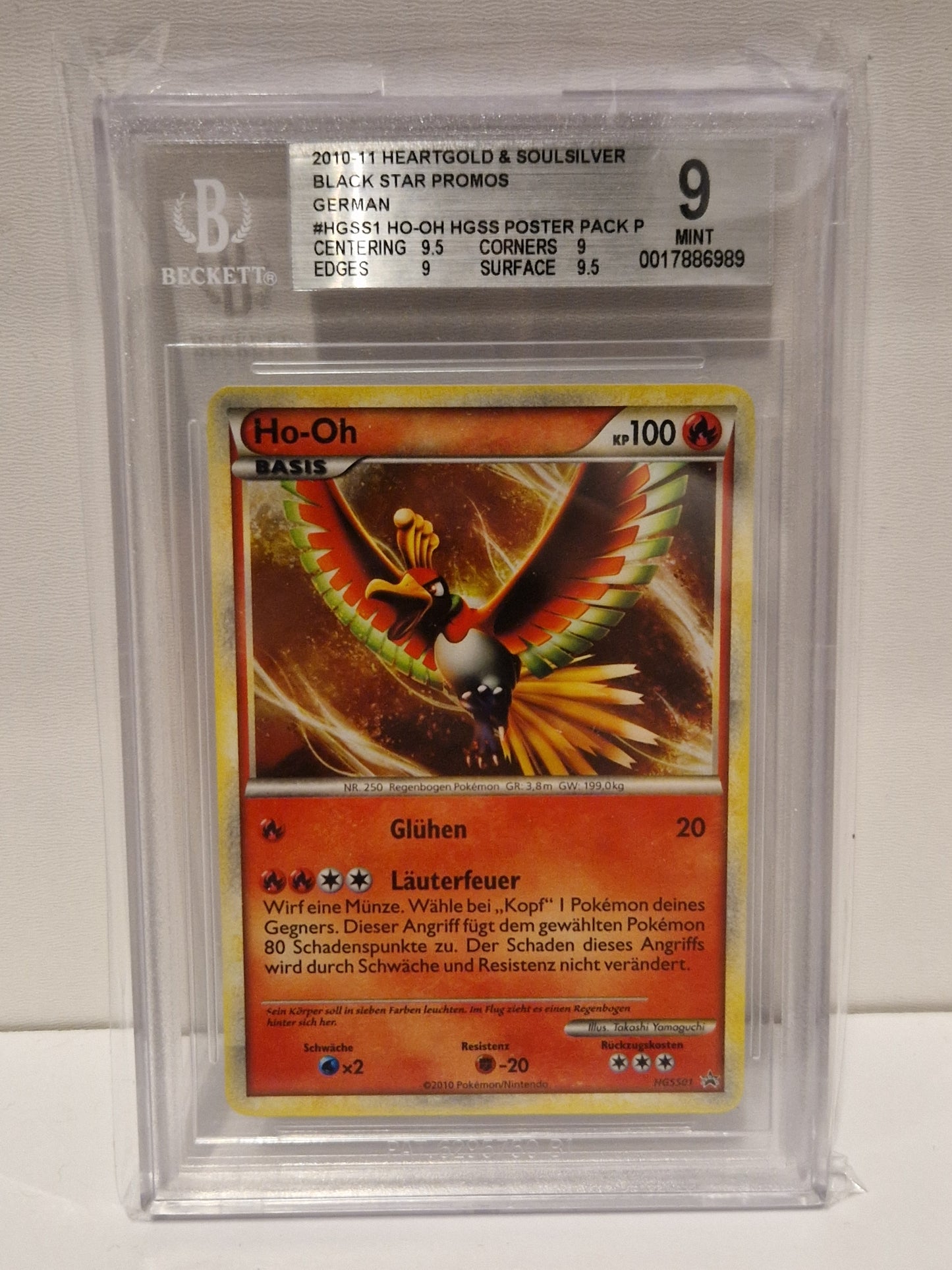 2010 - HGSS01 Ho-Oh Promo - Beckett 9