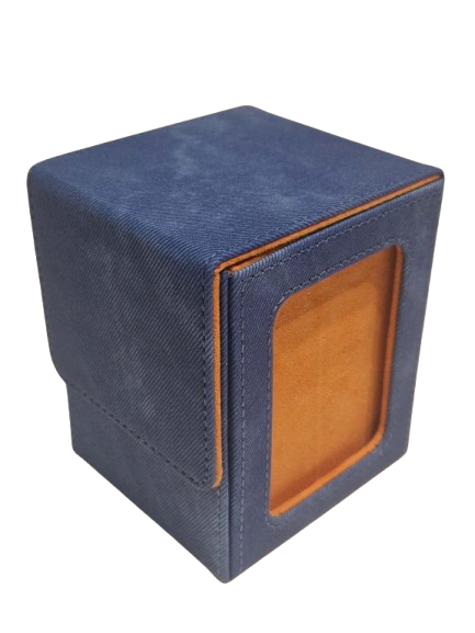 Sichtfenster - Deckbox (Blau/Orange)